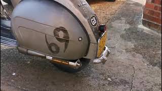 Vespa Quattrini m244cc, Pipe design exhaust to suit.