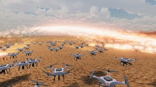 200 Phalanx CIWS vs 40,000 Attack Drones | UEBS 2