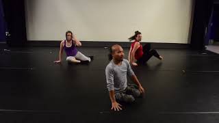 Stopgap Dance Company (inclusive class for disabled people) Floor work with Nadenh