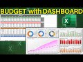 How to Make a Monthly Budget Spreadsheet with Dasboard in Excel | Step by Step