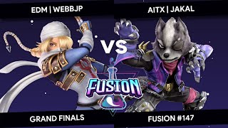 Fusion #147 - WebbJP (Sheik) Vs. Jakal (Wolf) - Grand Finals