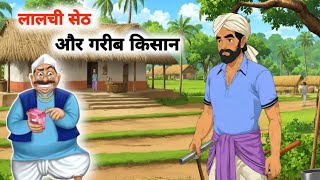 लालची सेठ और गरीब किसान HINDI KAHANIYAN | CARTOON VIDEO | MORAL STORIES | FAIRY TALE