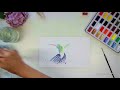 review 40 komorebi japanese watercolors mozart hummingbird speedpainting