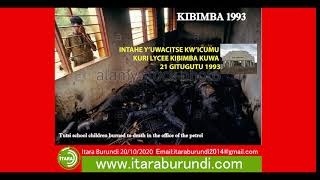 Intahe y'uwacitse kw'icumu muri Lycée Kibimba kuwa 21/10/1993