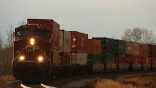 HYBALLING!!!! Canadian Pacific Intermodal (CP 112) East at Glenbow Ranch, AB!