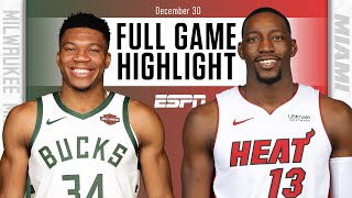 Milwaukee Bucks vs. Miami Heat [FULL GAME HIGHLIGHTS] | NBA on ESPN