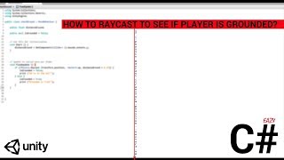 Ho to Raycast Downward to Check for Collision in Unity | Easy C# Beginner Tutorial
