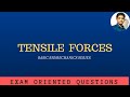 TENSILE FORCES | TENSILE FORCE SYSTEM | BASIC BIOMECHANICS