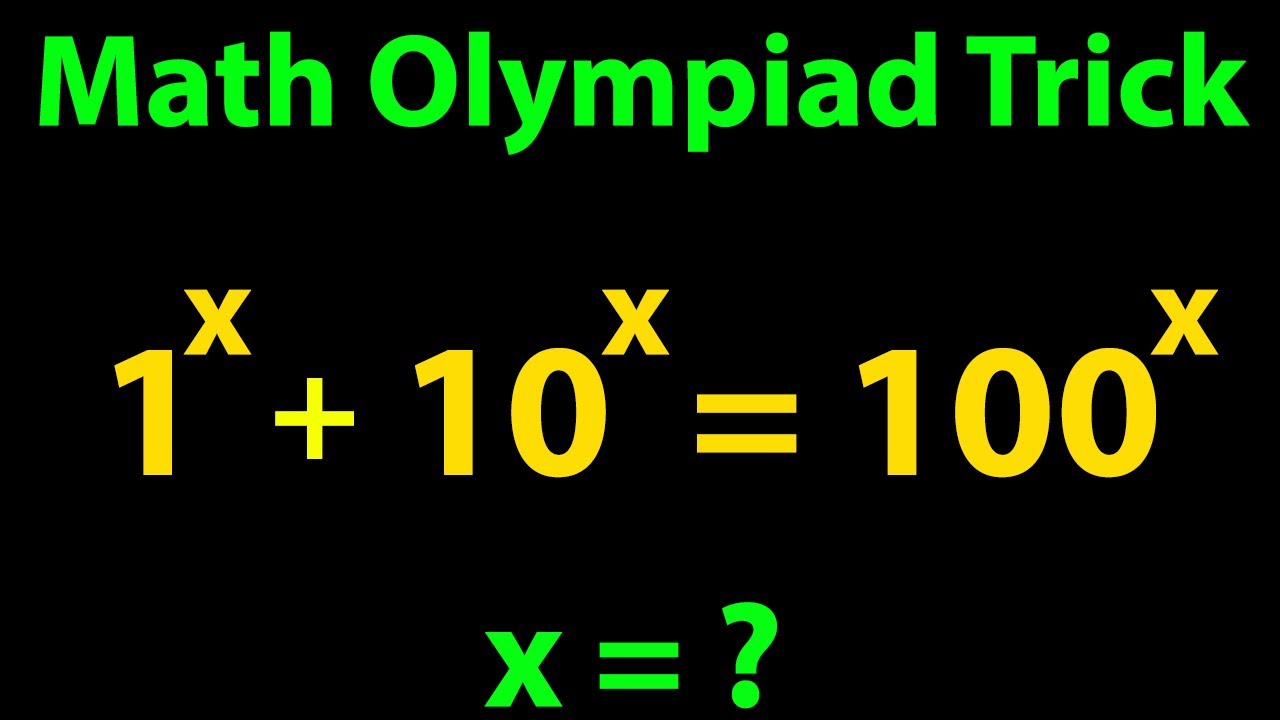 Math Olympiad Tricky Algebra Question Youtube