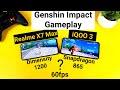 Realme X7 Max vs iQOO 3 Genshin impact 60fps graphics gameplay test any lag or not 🔥🔥🔥