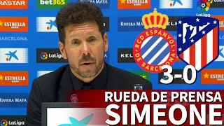 Espanyol 3-0 Atlético | Rueda de prensa de SIMEONE | Diario AS