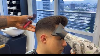 Como fazer corte Pompadour 😱😱😱 passo a passo 💨