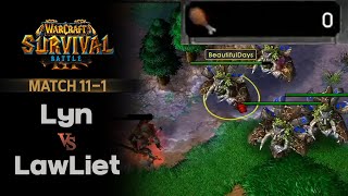 WC3 I Survival Battle(WSB) I Match 11 I Newbee.Lyn(O) vs. Newbee.LawLiet(N) I Part 1