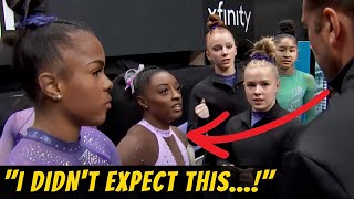 SIMONE BILES DIDN'T EXPECT... DID YOU SEE WHAT HAPPENED? WATCH IT RIGHT BEFORE..