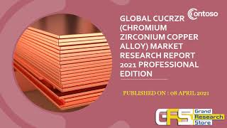 Global CuCrZr Chromium Zirconium Copper Alloy Market Research Report 2021 Professional Edition