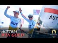 Austria Win Mixed Dinghy Gold -  Lara Vadlau and Lukas Maehr Paris 2024