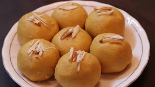 BESAN LADOO ONLY 3 INGREDIENTS ( HALWAI TASTE) / EASY BESAN LADOO RECIPE BY THEJOLLYGOODFOOD