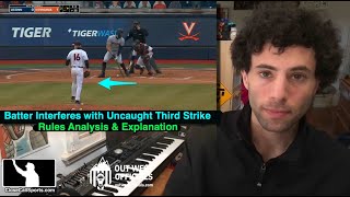 Ask the UEFL - Batter's Interference with Uncaught Third Strike in NCAA Game