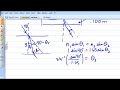 light and optics snells law example problem djd vid 109