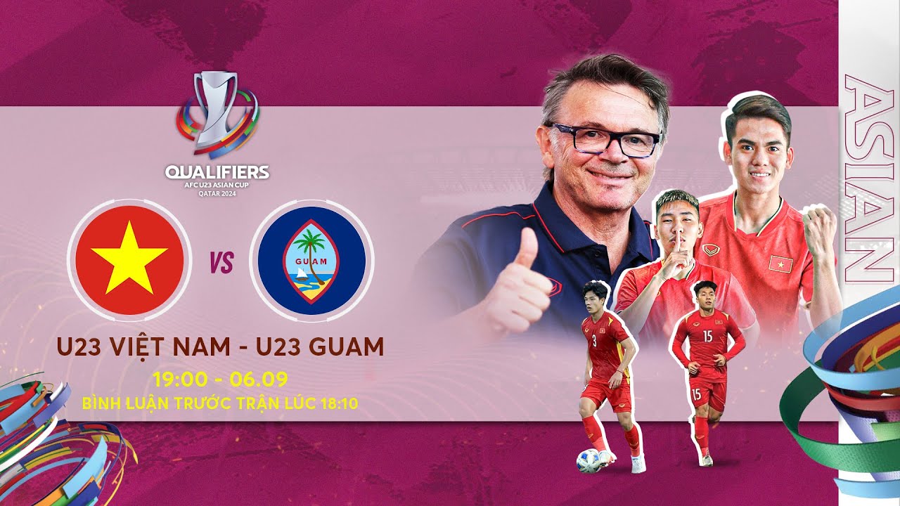 🔴LIVE: U23 VIETNAM - U23 GUAM | AFC U23 ASIAN CUP 2024 QUALIFIERS - YouTube