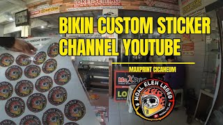 Rekomendasi tempat custom sticker di kota bandung | maxprint cicaheum