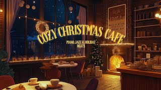 Cozy Christmas Coffee Shop | Piano, Jazz & Holiday Beats 🎄