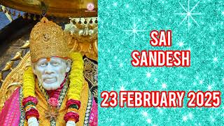 SAI SANDESH || 23 FEBRUARY 2025