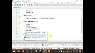 32 C++ CodeBlocks Operator Overloading Prefix Increment Operator with Return Value