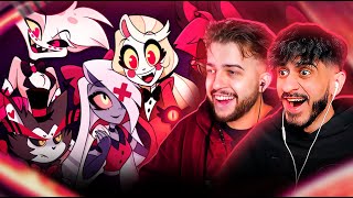 THIS SHOW IS CHAOS!! Hazbin Hotel Episode 1-4 Reaction