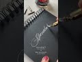 インスタ１.８万回再生【speedball calligraphy ×井波麻里衣】スピードボール社コラボ席札アイデア【カリグラフィー】