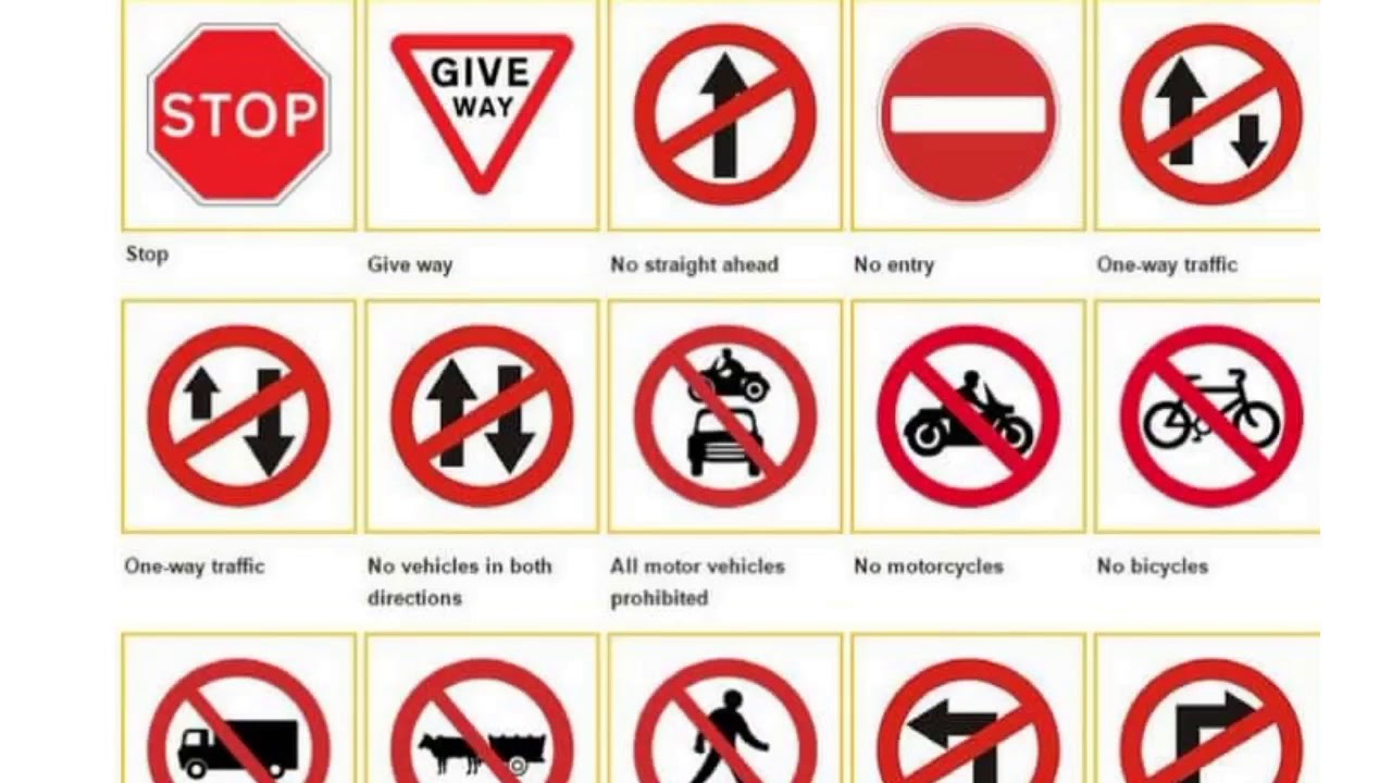 Road Safety Signs And Symbols Road Safety Signs And Symbols