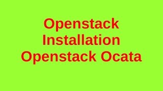 Basic Openstack Administration Part 1