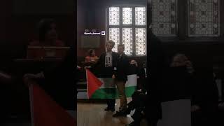 Pro-Palestine activist disrupts Nancy Pelosi’s speech at University of Oxford