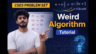 Weird Algorithm | CSES Problem set | DSA | Algorithms | Python