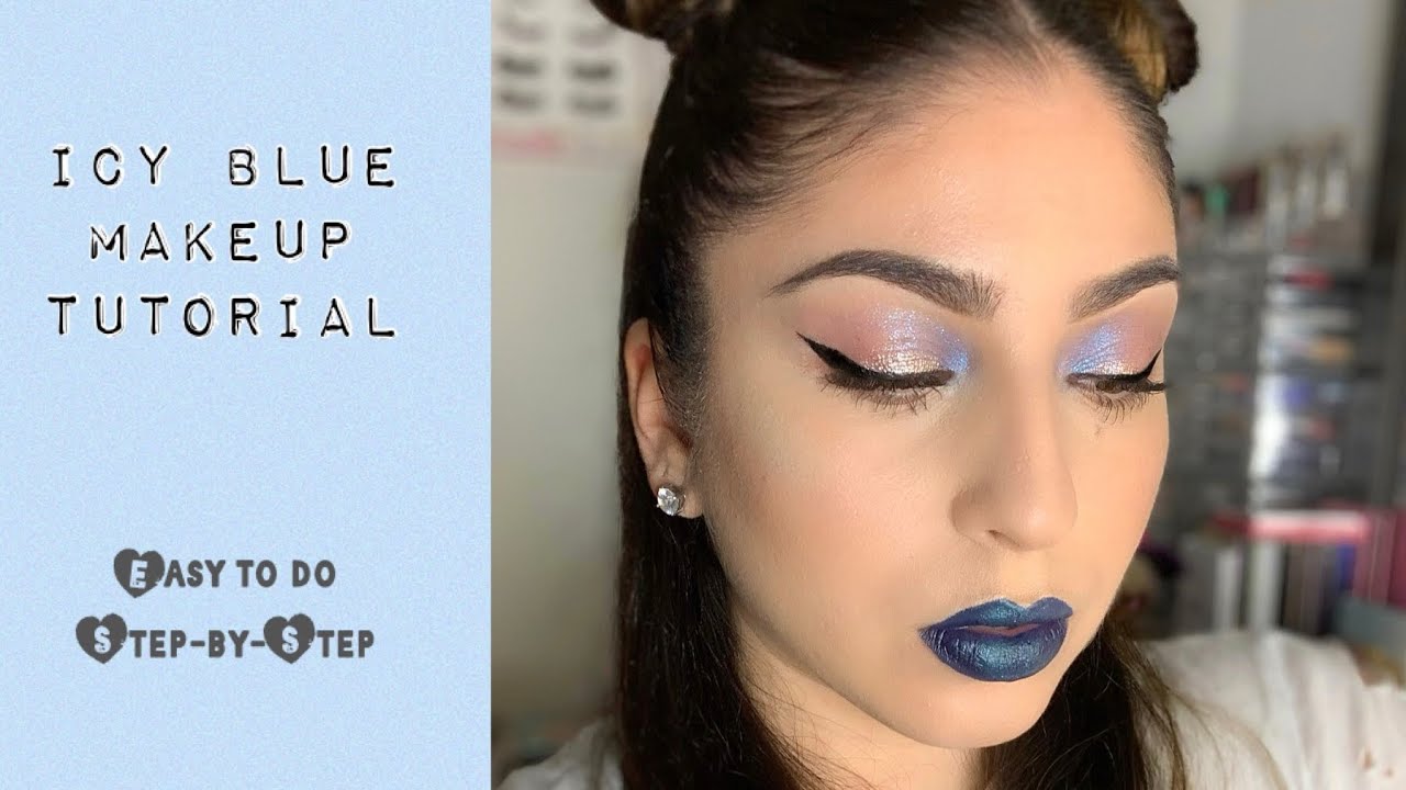 Icy Blue Makeup Tutorial Youtube