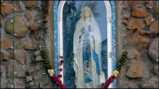 Statue of Mary Lourdes Grotto Perambur Church Miracle 2014