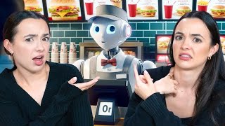 We ate at The World’s First AI Restaurant  - Merrell Twins