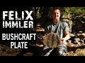 How to craft a bushcraft plate and cooking a meal direct on the ember (Caveman Style)