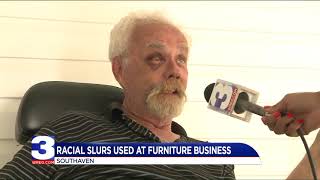 Furniture store manager yells n word at customers