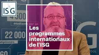 Les programmes internationaux de l'ISG