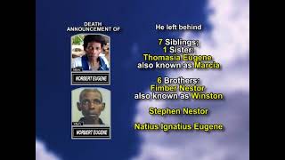 Norbert Eugene ~ Medium Obituary