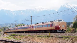 中央東線　長坂⇔小淵沢　　長坂カーブの反対側を向くと鳳凰三山が背景