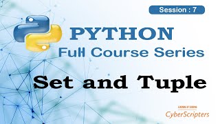 Python tutorial Session 7 : Set & Tuple