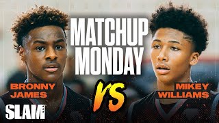 Bronny James vs Mikey Williams: Which Freshman you taking!? SLAM Matchup Monday 🍿