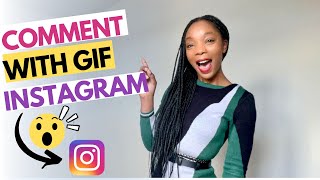 How to comment GIF on Instagram