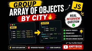 JavaScript Coding Interview Question 🔥 | Group Array Data by City