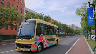 Autonomous buses unveiled at Chengdu Universiade Village