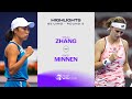 Zhang Shuai vs. Greet Minnen | 2024 Beijing Round 3 | WTA Match Highlights