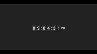 custom 3D digital flipclock flipclock.js using HTML CSS &Jquery