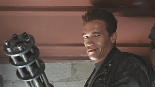 Arnie Schwarzenegger takes on entire LA police force in WMD stand-off - Terminator 2 game vs movie